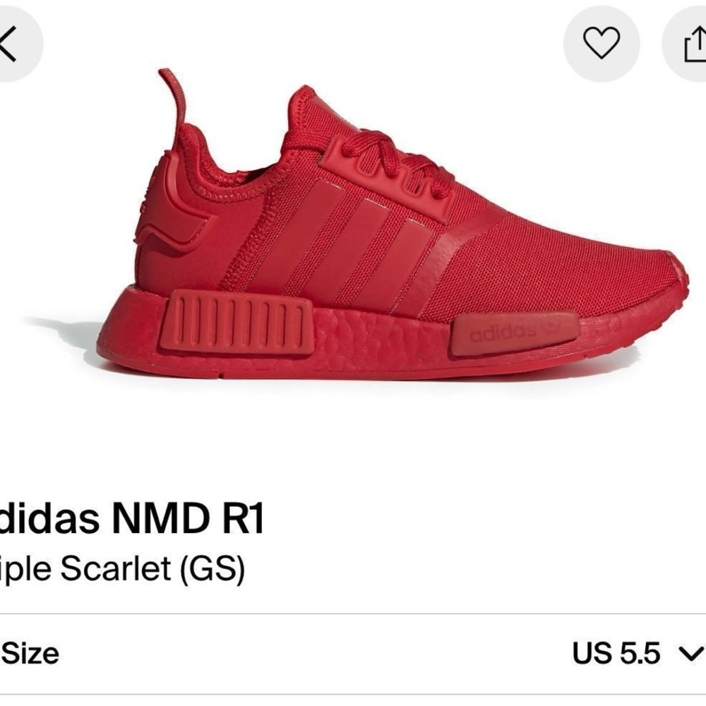 Adidas Kids Triple Scarlet Sneakers